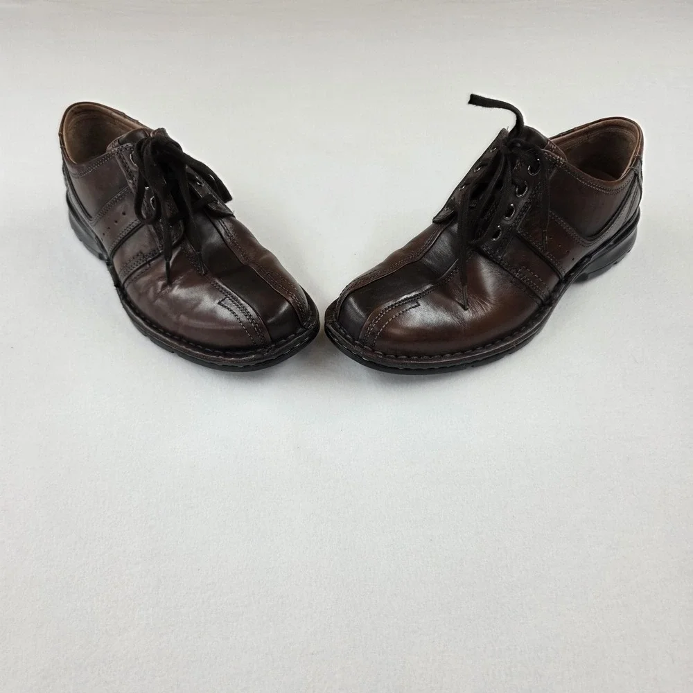Clarks Touareg Vibe Men's Brown Leather Lace-Up Oxford Shoes 8.5M 70852